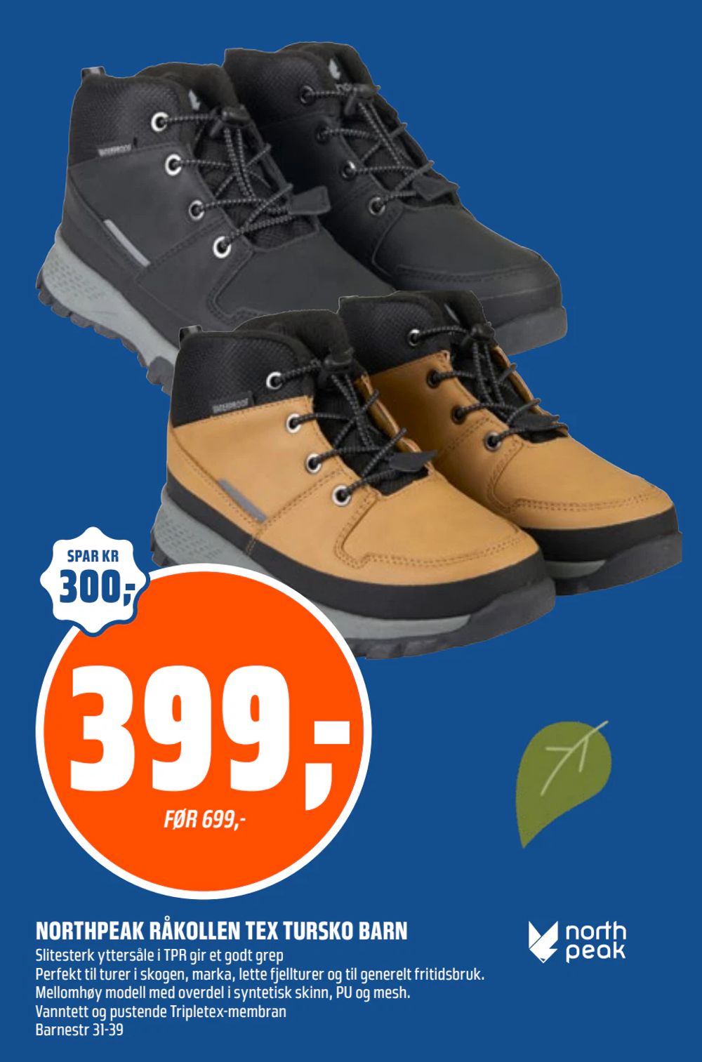 Northpeak Råkollen Tex Tursko Barn