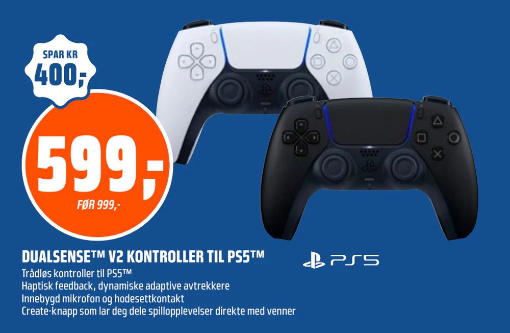 Dualsense™ V2 Kontroller til Ps5™