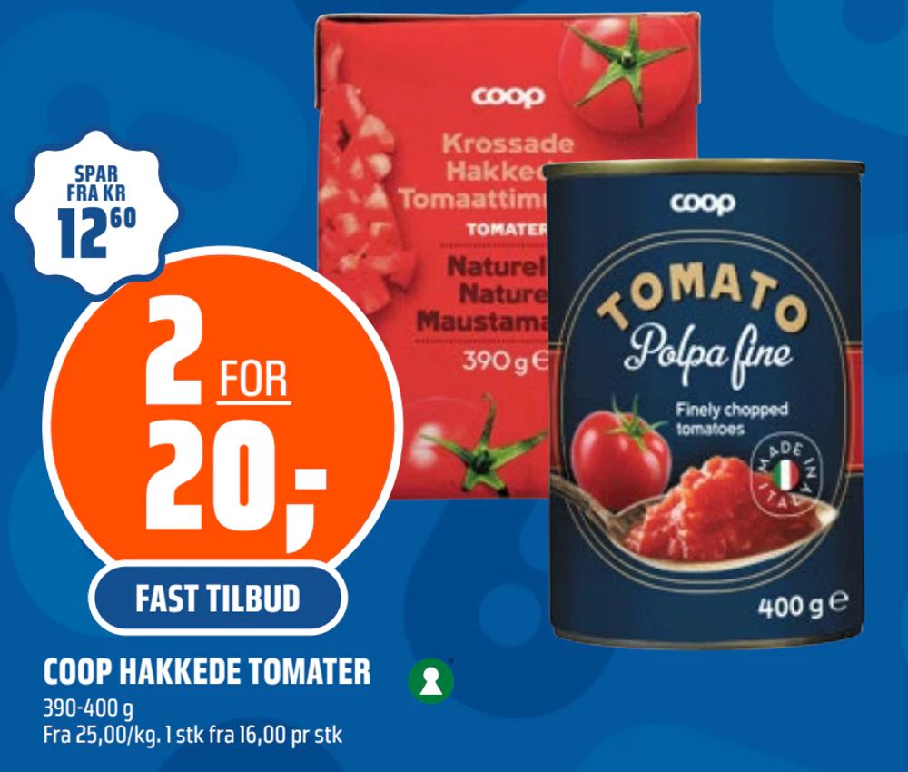Coop Hakkede Tomater