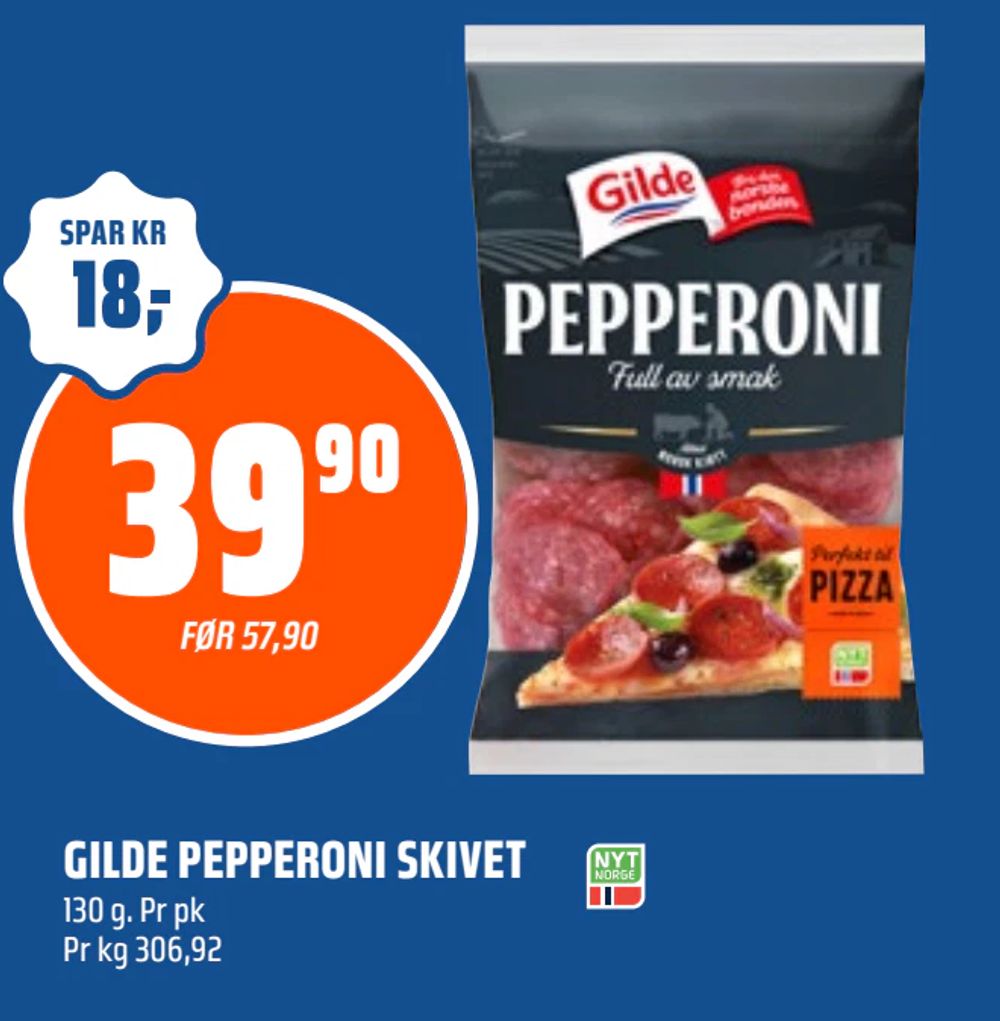 Gilde Pepperoni Skivet