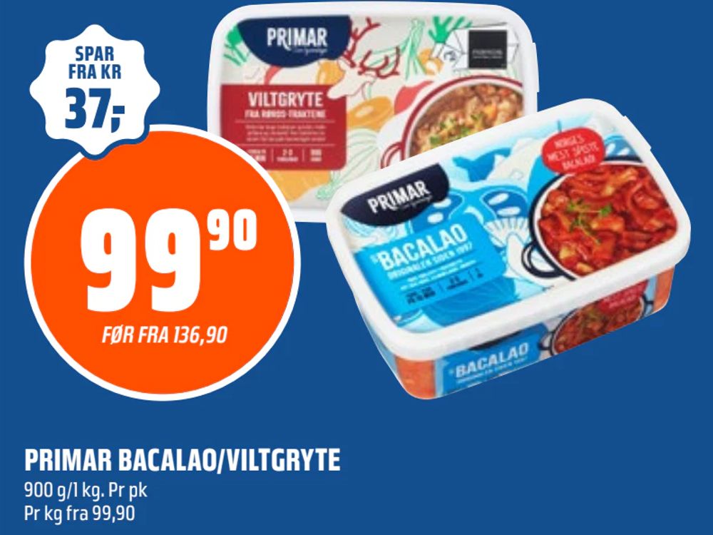 Primar Bacalao/Viltgryte