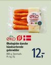 Økologiske danske håndsorterede gulerødder