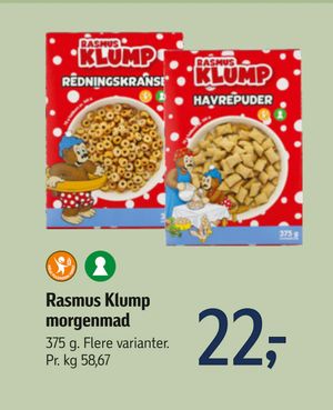 Rasmus Klump morgenmad