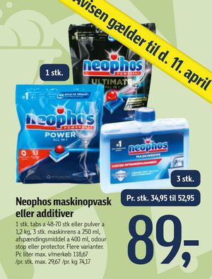 Neophos maskinopvask eller additiver