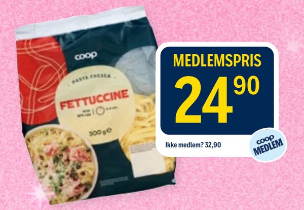 Fettuccine coop PASTA FRESCA 300 g e Ikke medlem? 32,90