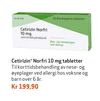 Cetirizin Norfri 10 mg tabletter