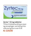 Zyrtec 10 mg tabletter