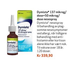 Dymista 137 mikrog/ dose+50 mikrog/ dose nesespray