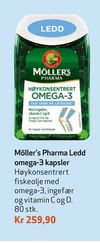 Möller's Pharma Ledd omega-3 kapsler