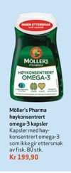 Möller's Pharma høykonsentrert omega-3 kapsler