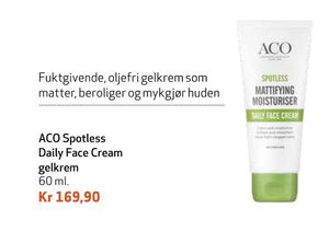 ACO Spotless Daily Face Cream gelkrem