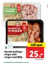 Danske kyllingevinger eller vinger med BBQ
