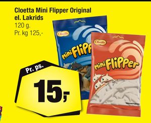 Cloetta Mini Flipper Original el. Lakrids