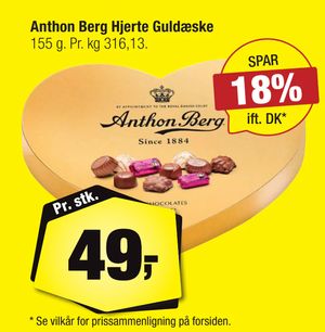 Anthon Berg Hjerte Guldæske