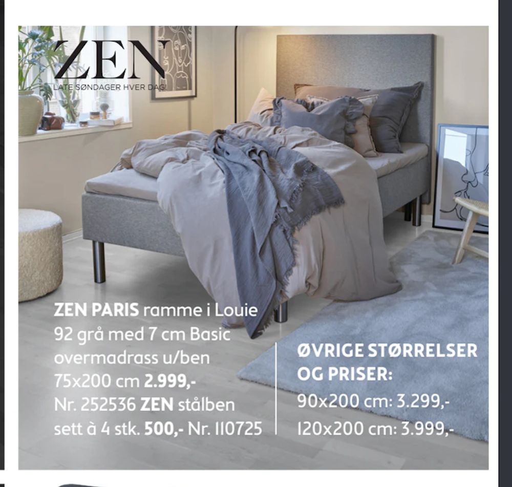 Tilbud på ZEN PARIS fra Bohus til 2 999 kr