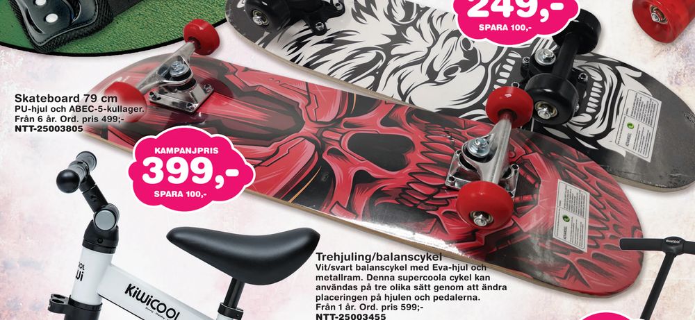 Erbjudanden på Skateboard 79 cm från Lekextra för 399 kr