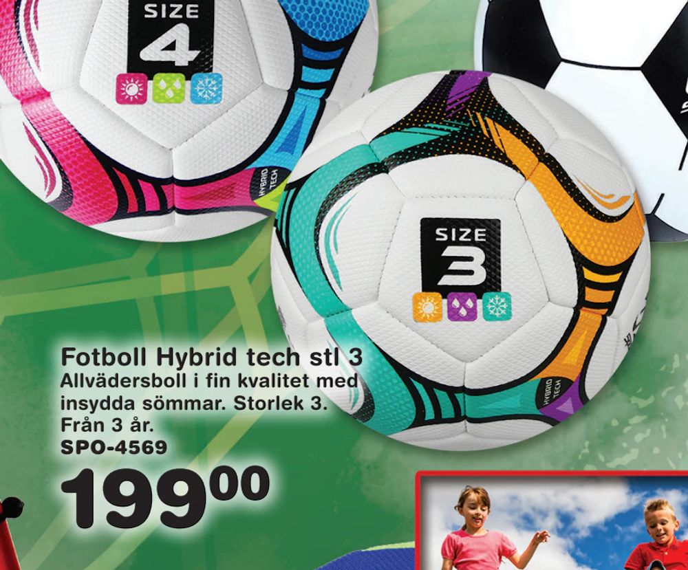 Erbjudanden på Fotboll Hybrid tech stl 3. från Lekextra för 199 kr