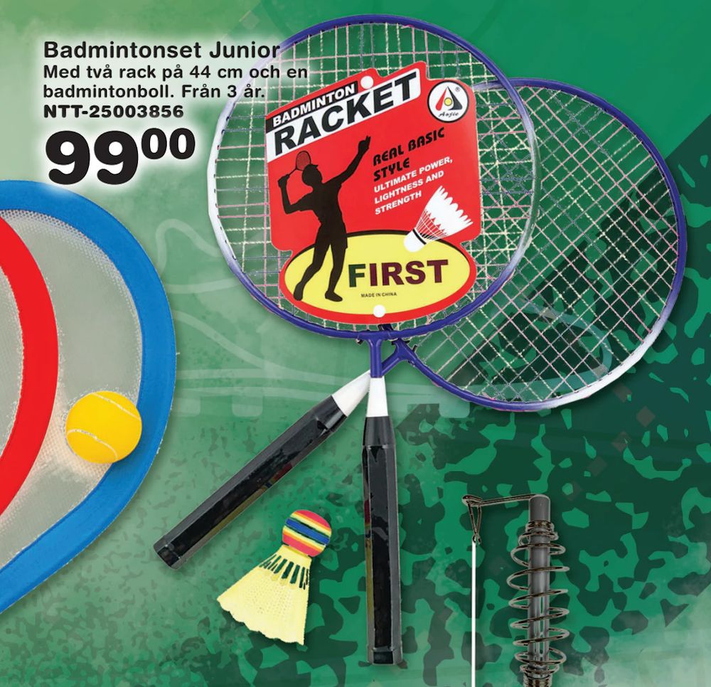 Erbjudanden på Badmintonset Junior från Lekextra för 99 kr