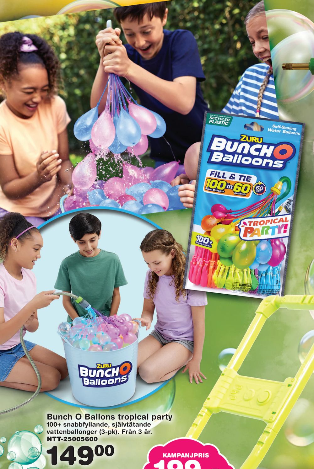 Erbjudanden på Bunch O Ballons tropical party från Lekextra för 149 kr