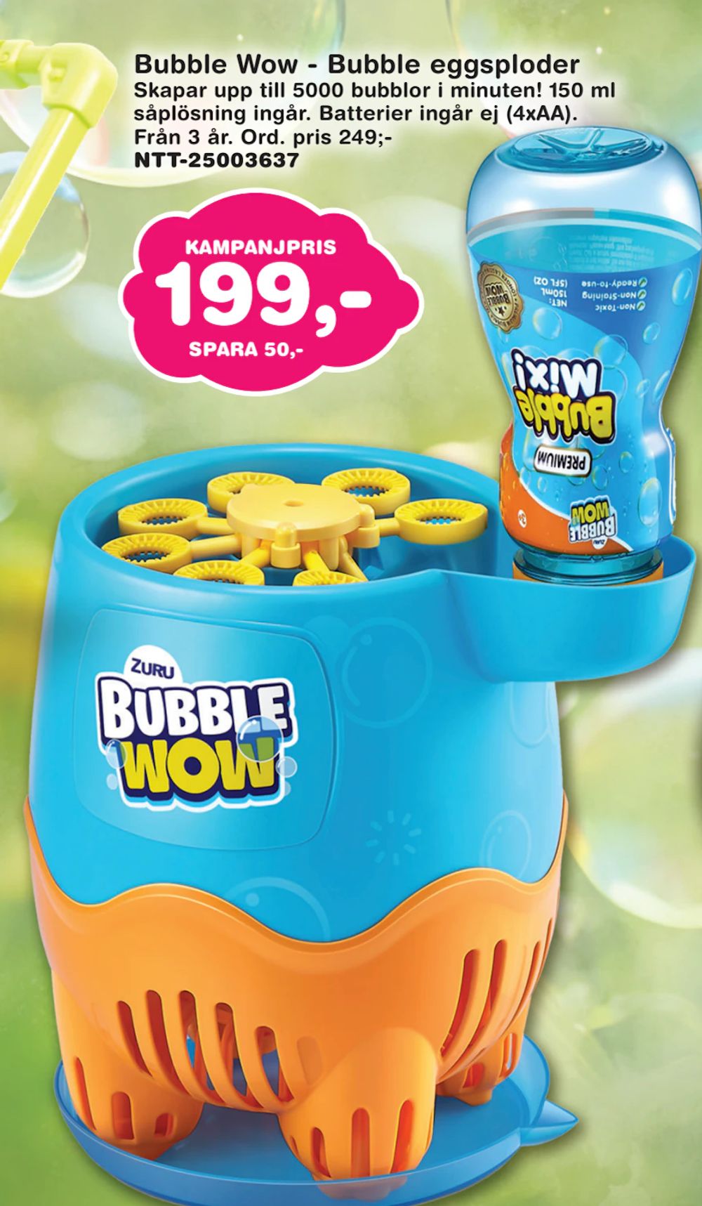 Erbjudanden på Bubble Wow - Bubble eggsploder från Lekextra för 199 kr