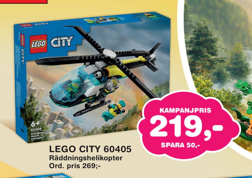 Erbjudanden på LEGO CITY 60405 från Lekextra för 219 kr