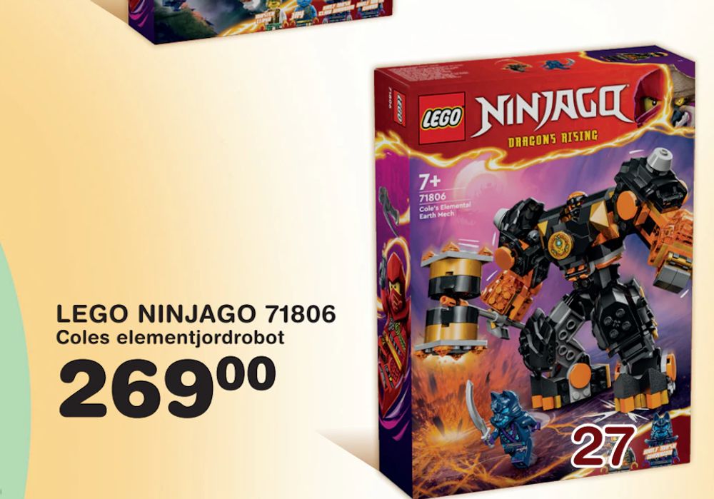 Erbjudanden på LEGO NINJAGO 71806 från Lekextra för 269 kr