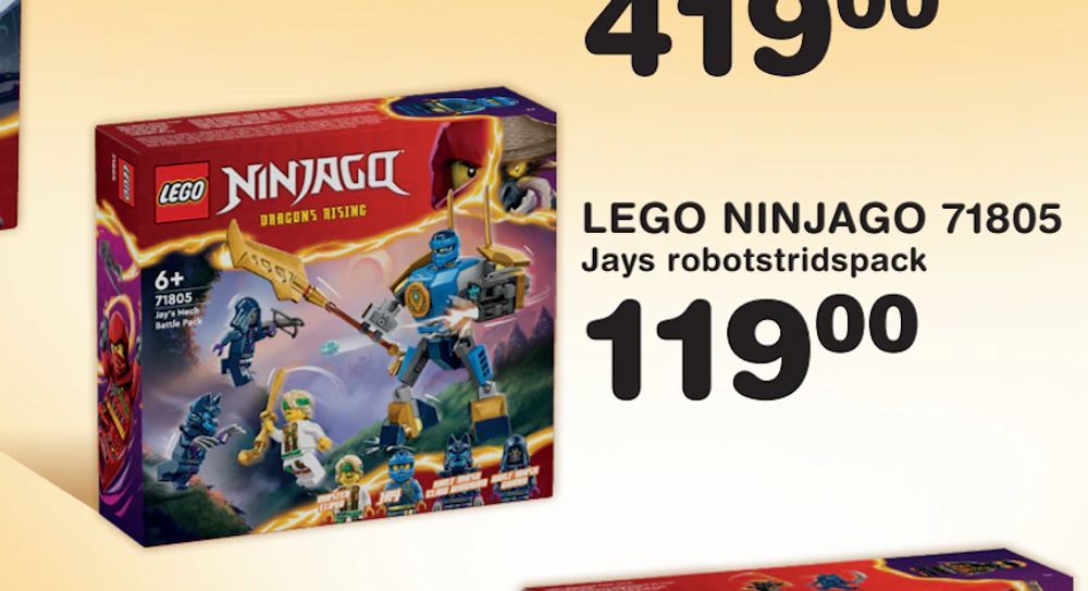 Erbjudanden på LEGO NINJAGO 71805 från Lekextra för 119 kr