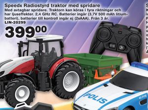Speedx Radiostyrd traktor med spridare
