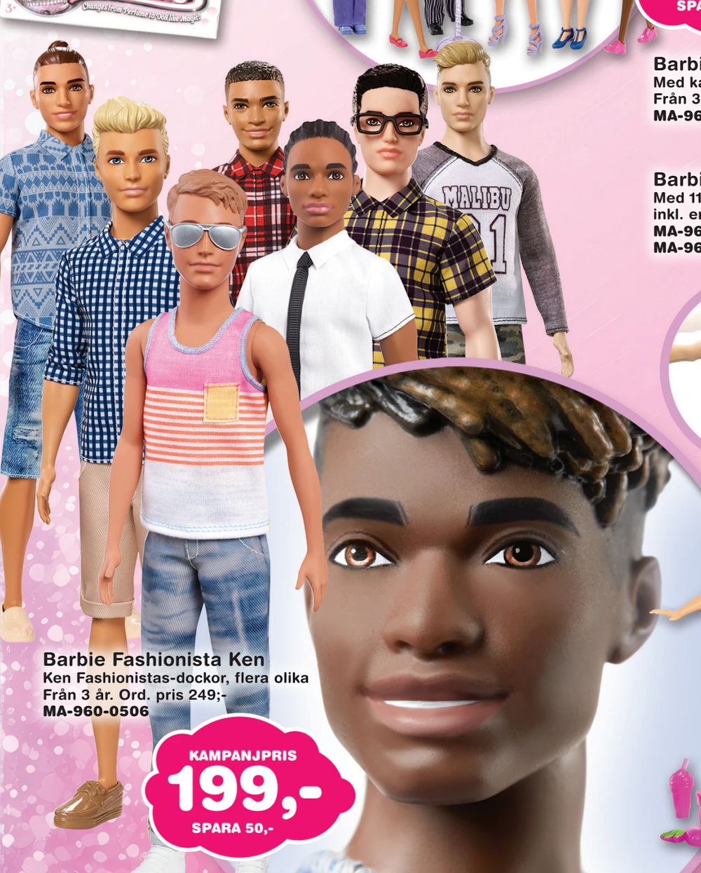 Erbjudanden på Barbie Fashionista Ken från Lekextra för 199 kr