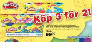 Play-Doh, lera i 4-pack classic/wild/sweet