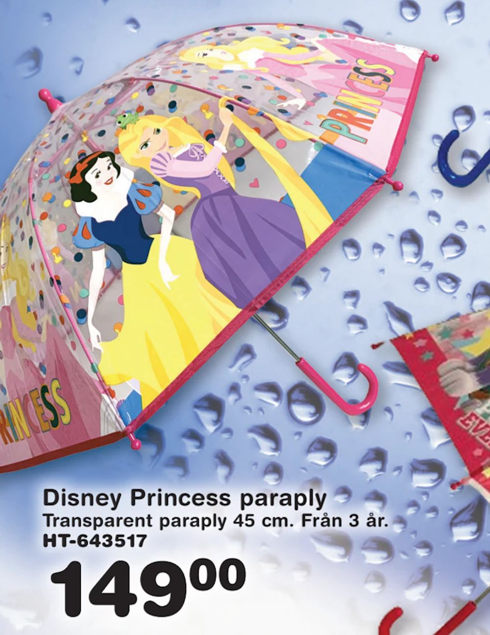 Erbjudanden på Disney Princess paraply från Lekextra för 149 kr
