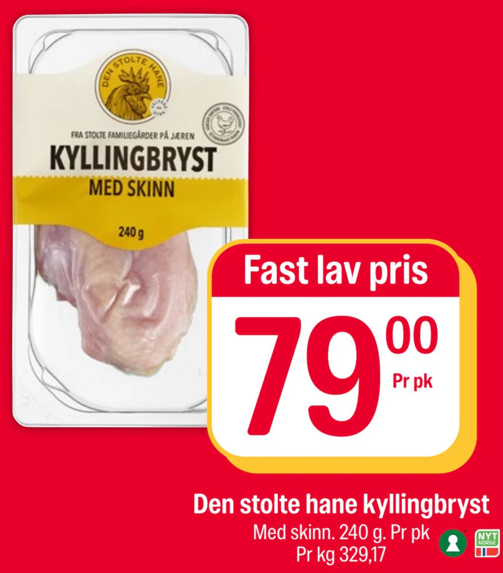 Den stolte hane kyllingbryst