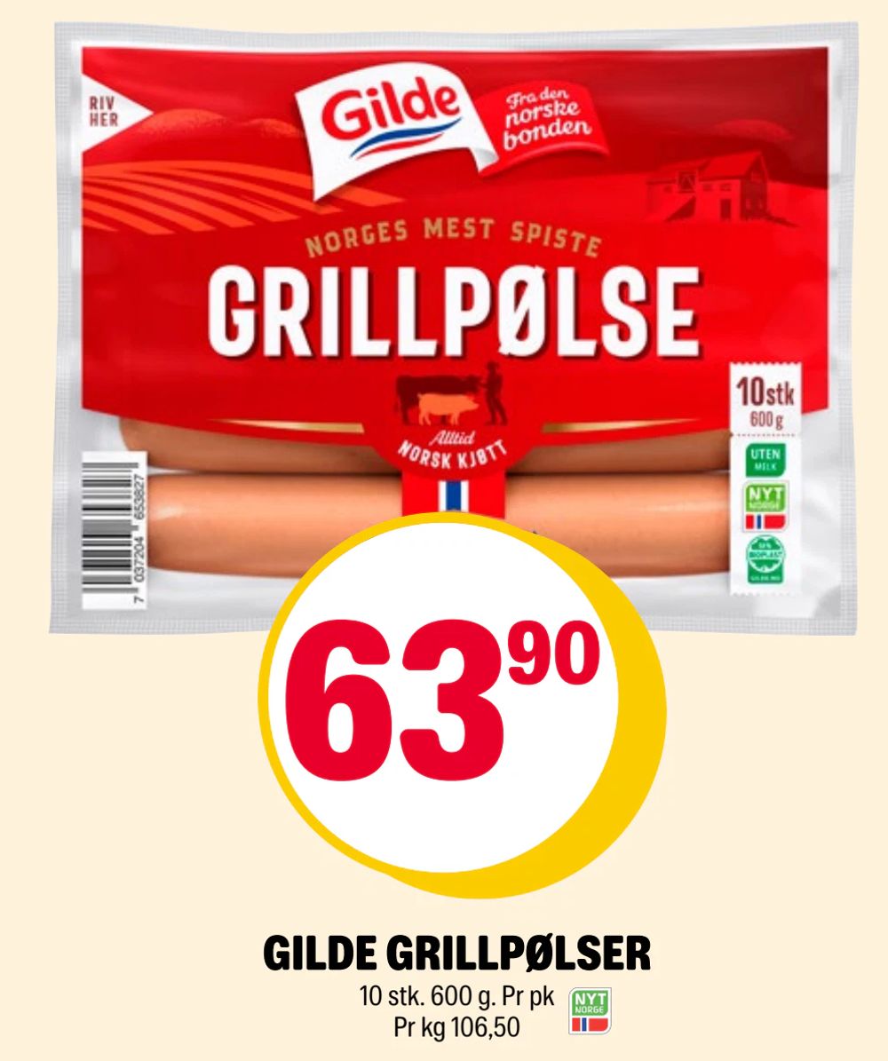 Gilde Grillpølser