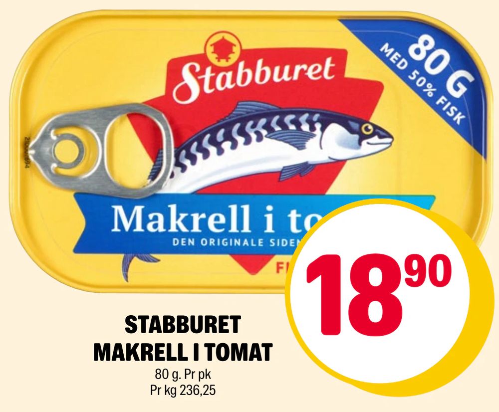 Stabburet Makrell i Tomat