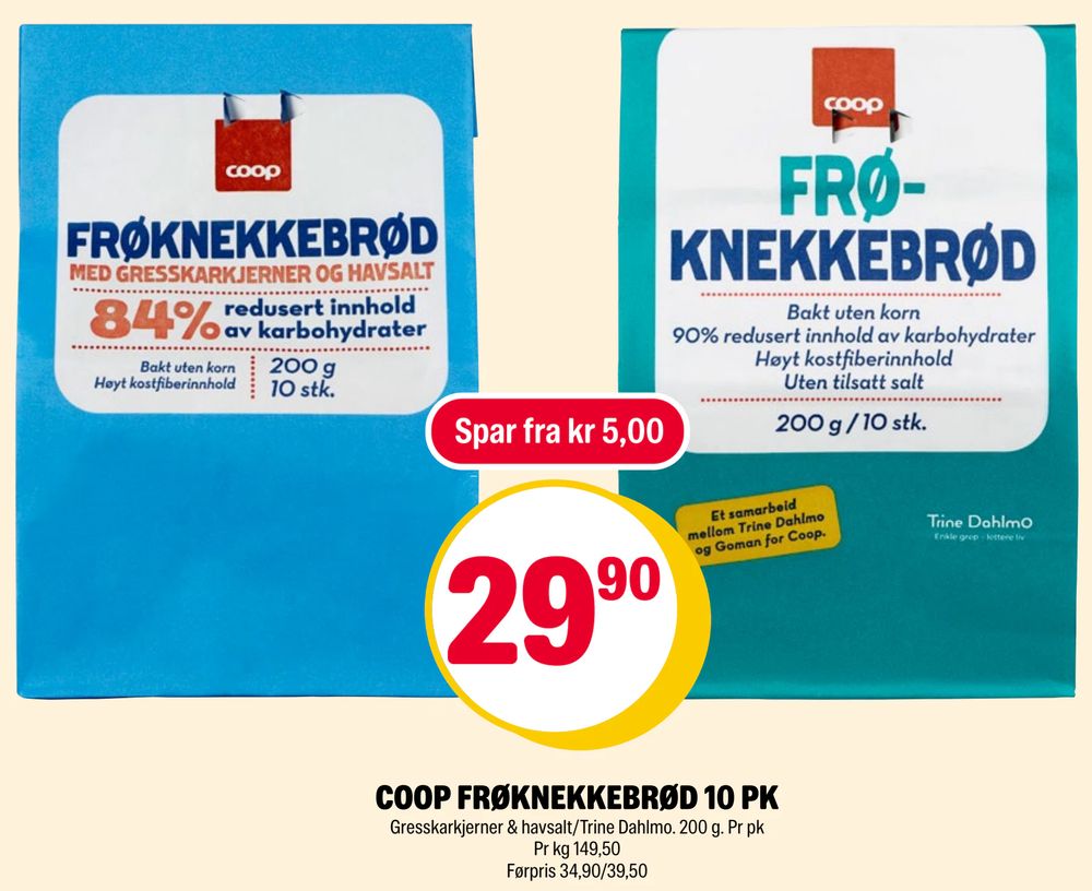 Coop Frøknekkebrød 10 Pk