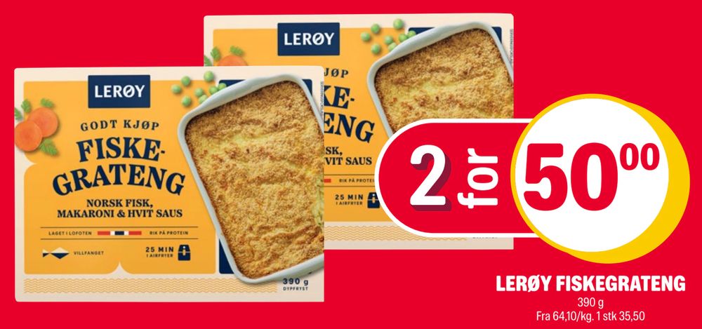 Lerøy Fiskegrateng