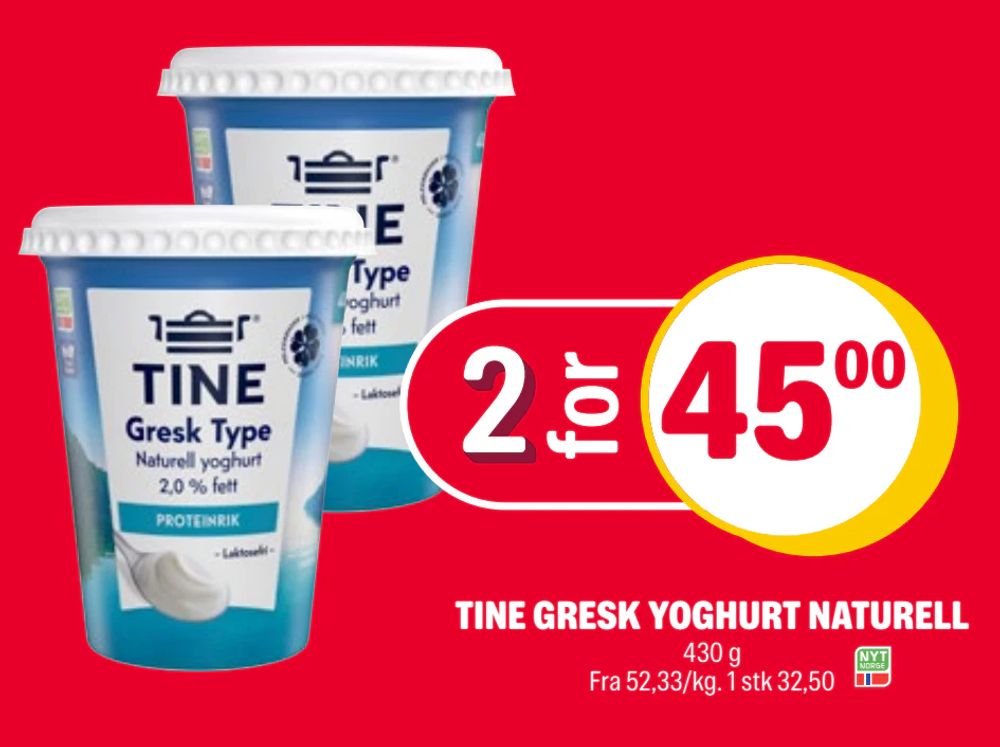 Tine Gresk Yoghurt Naturell