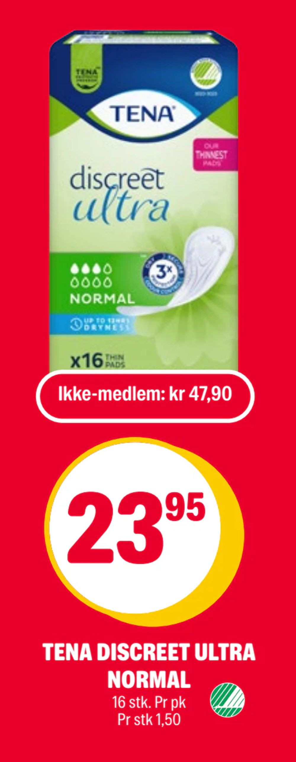 Tena Discreet Ultra Normal