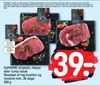 SUPREME striploin, ribeye eller rump steak Oksekød af høj kvalitet og modnet min. 28 dage 200 g