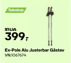 Ex-Pole Alu Justerbar Gåstav
