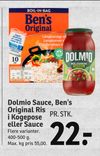 Dolmio Sauce, Ben’s Original Ris i Kogepose eller Sauce