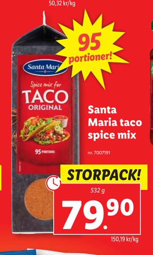 Santa Maria taco spice mix