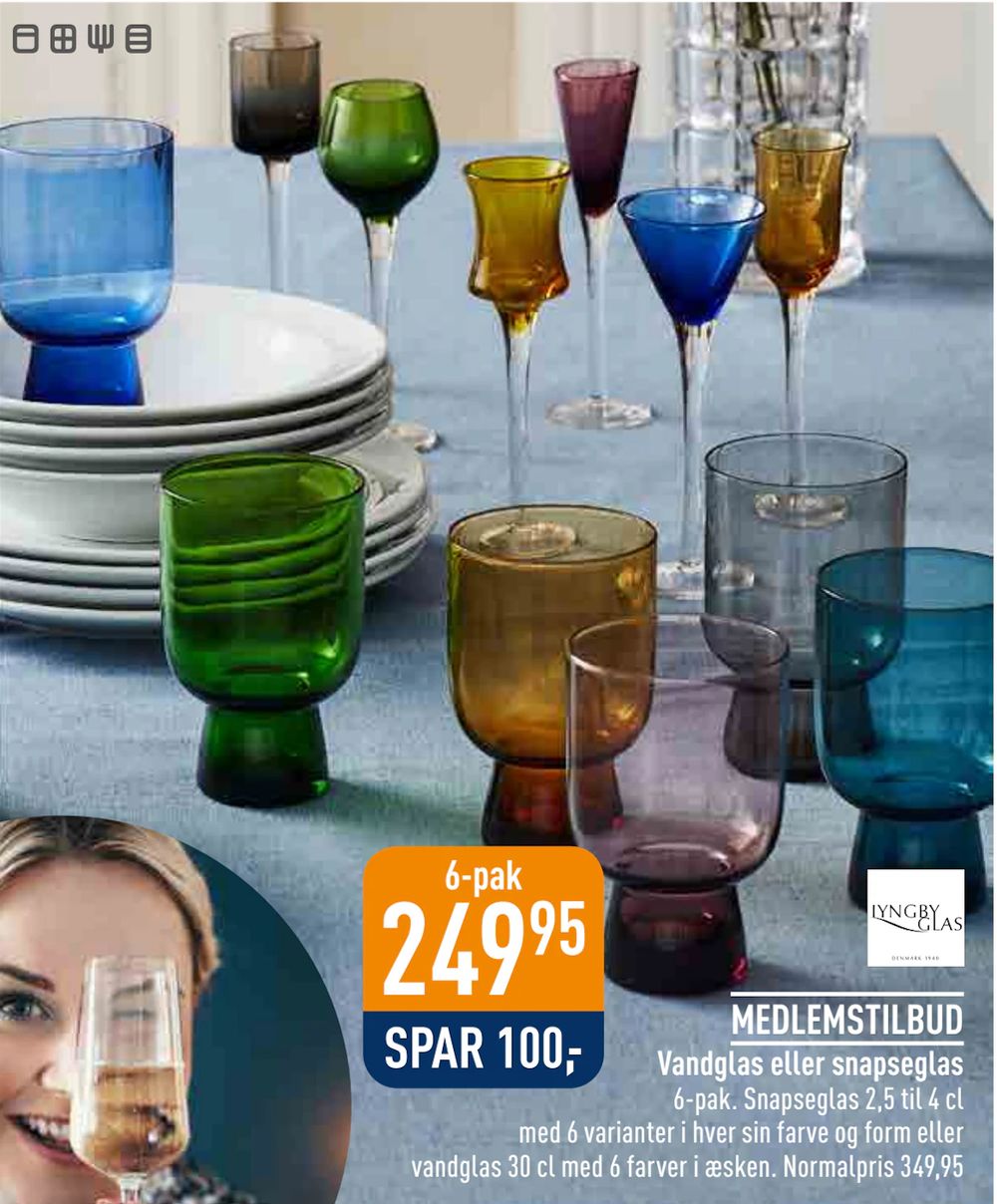 Tilbud på Vandglas eller snapseglas fra Imerco til 249,95 kr.