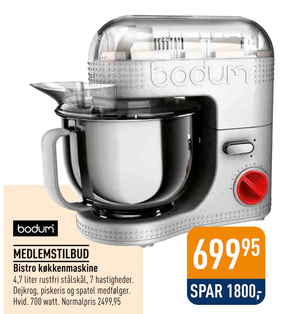 Tilbud på Bistro køkkenmaskine fra Imerco til 699,95 kr.