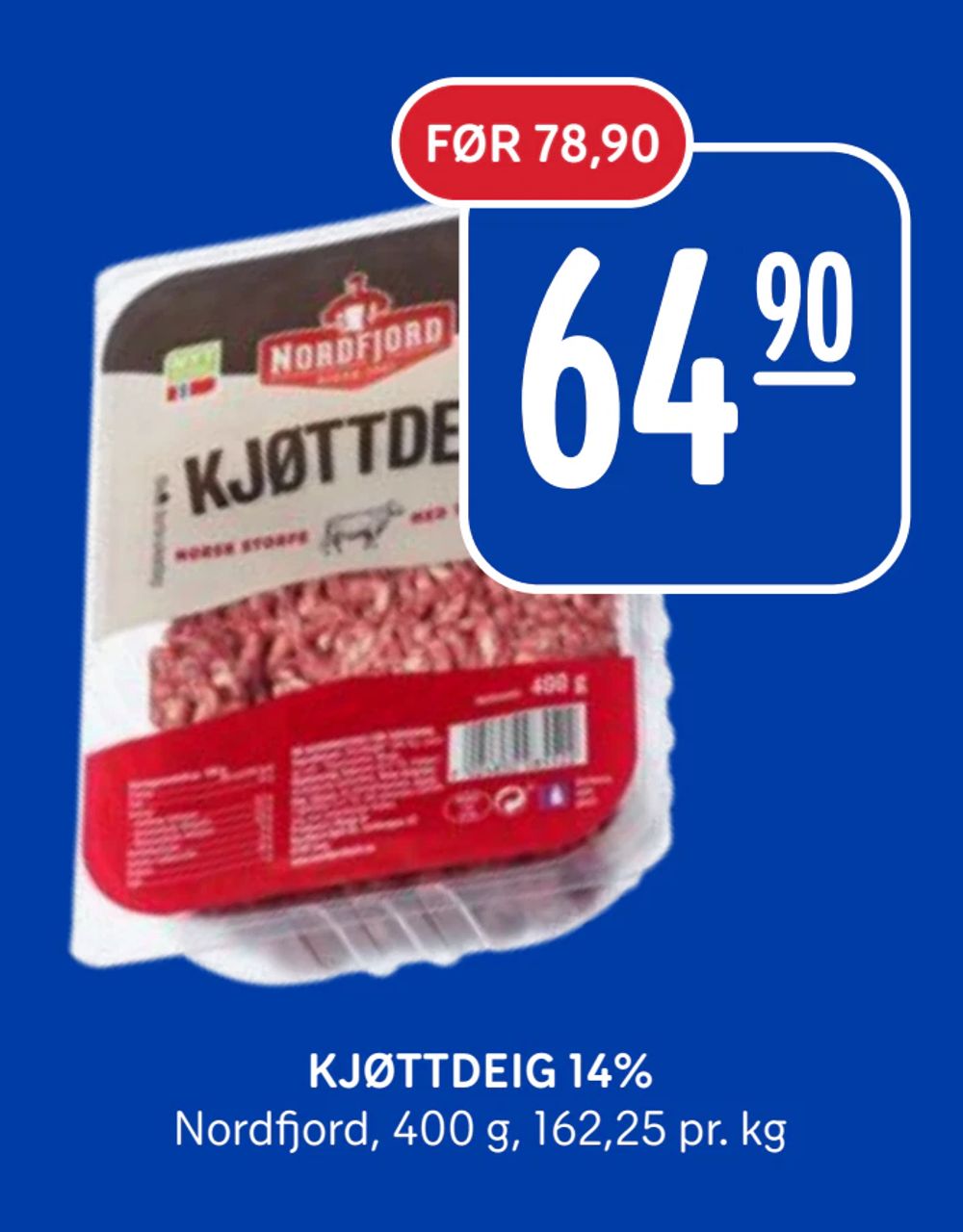 Kjøttdeig 14%