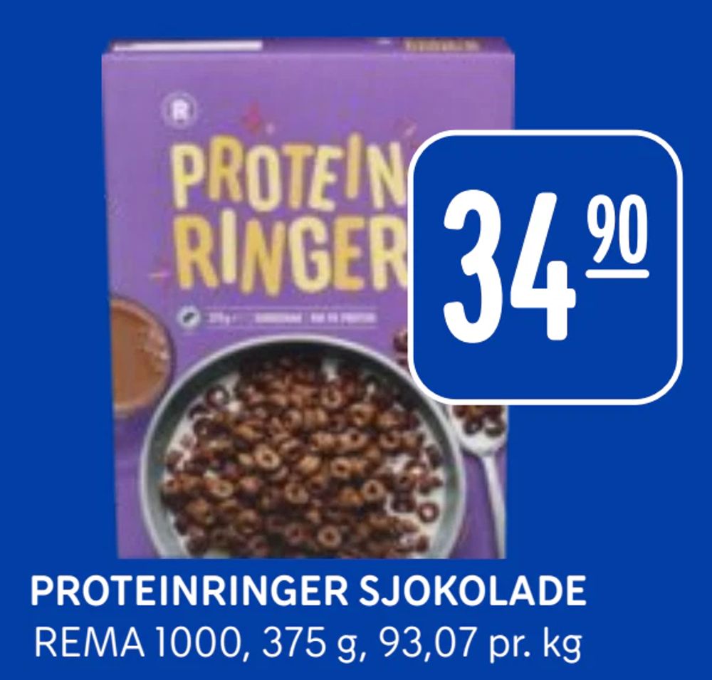 Proteinringer Sjokolade