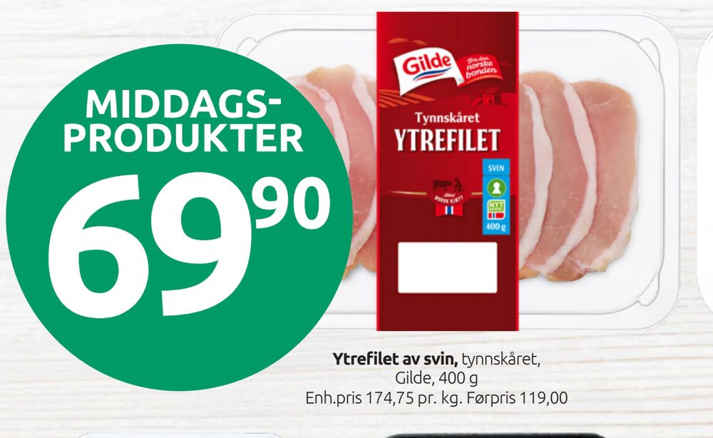 Ytrefilet av svin