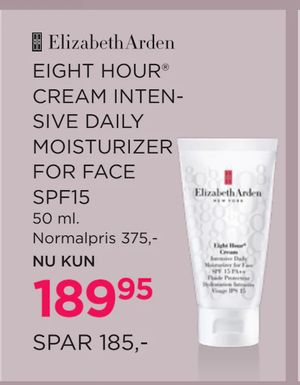 EIGHT HOUR® CREAM INTENSIVE DAILY MOISTURIZER FOR FACE SPF15