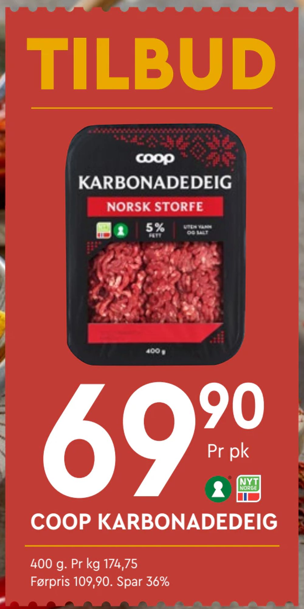 Coop Karbonadedeig