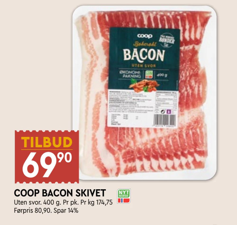 Coop Bacon Skivet